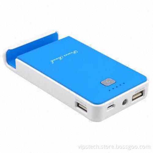 Portable Power Bank with 5,000mAh Real Capacity, Mobile Phone Stand Design, CE/FCC/RoHS Mark